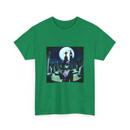 Gothic Hello Kitty Giving Finger Graveyard Tee