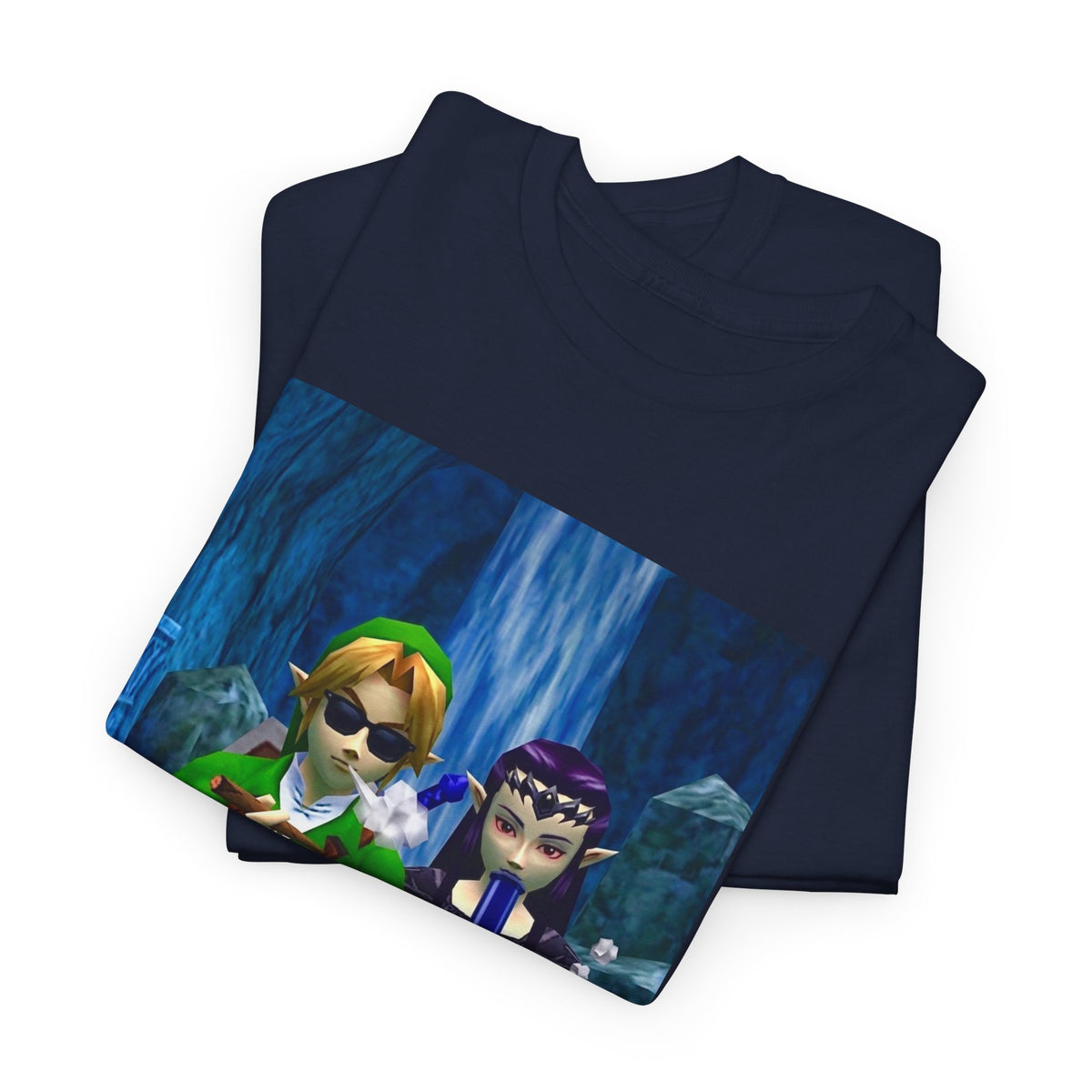 Hero and Princess Taking A Hit Tee