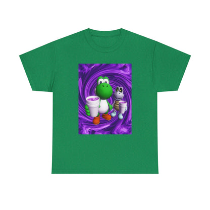 Yoshi And Dry Bones Sipping Purple Tee