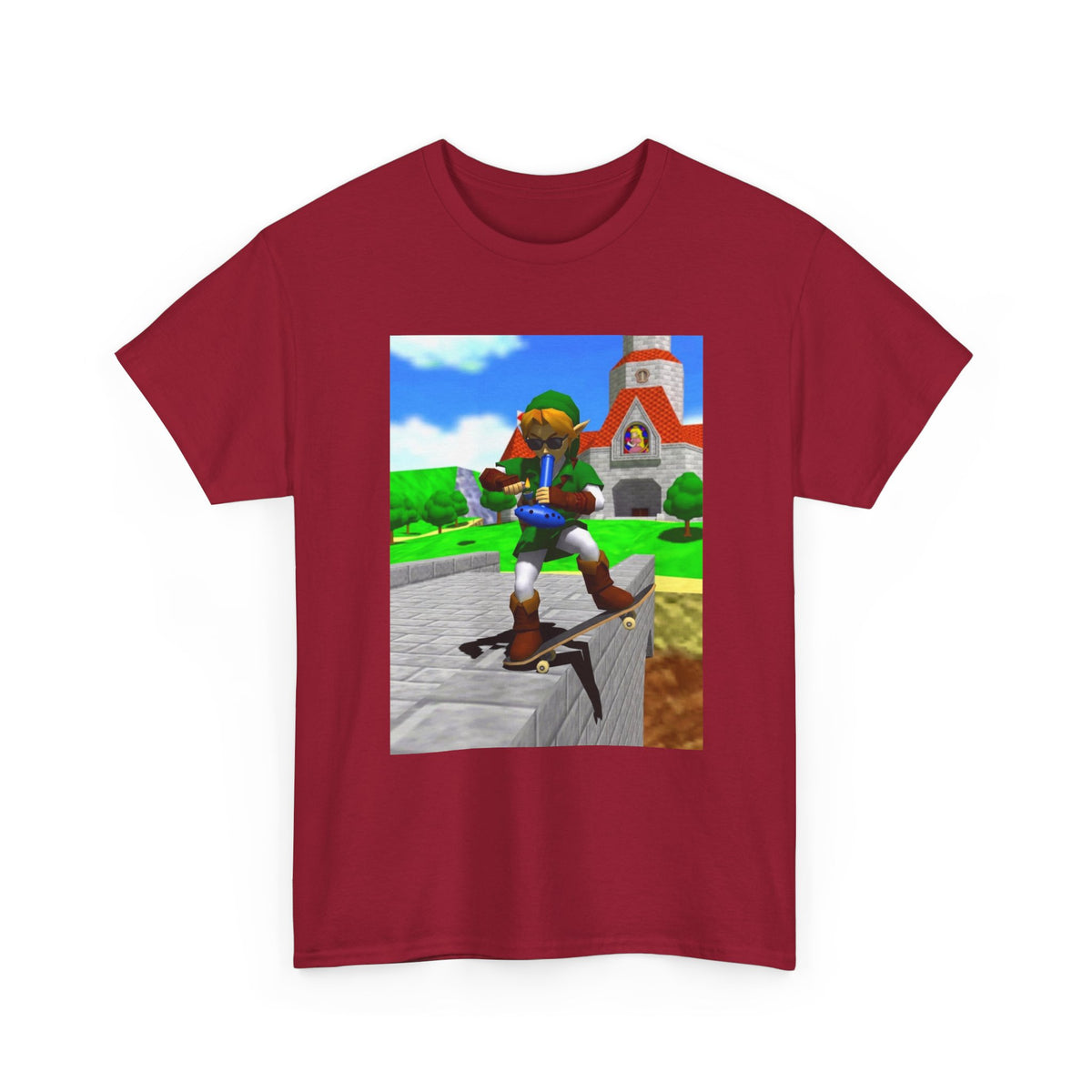 Stoner Link On Skateboard With Ocarina Bong