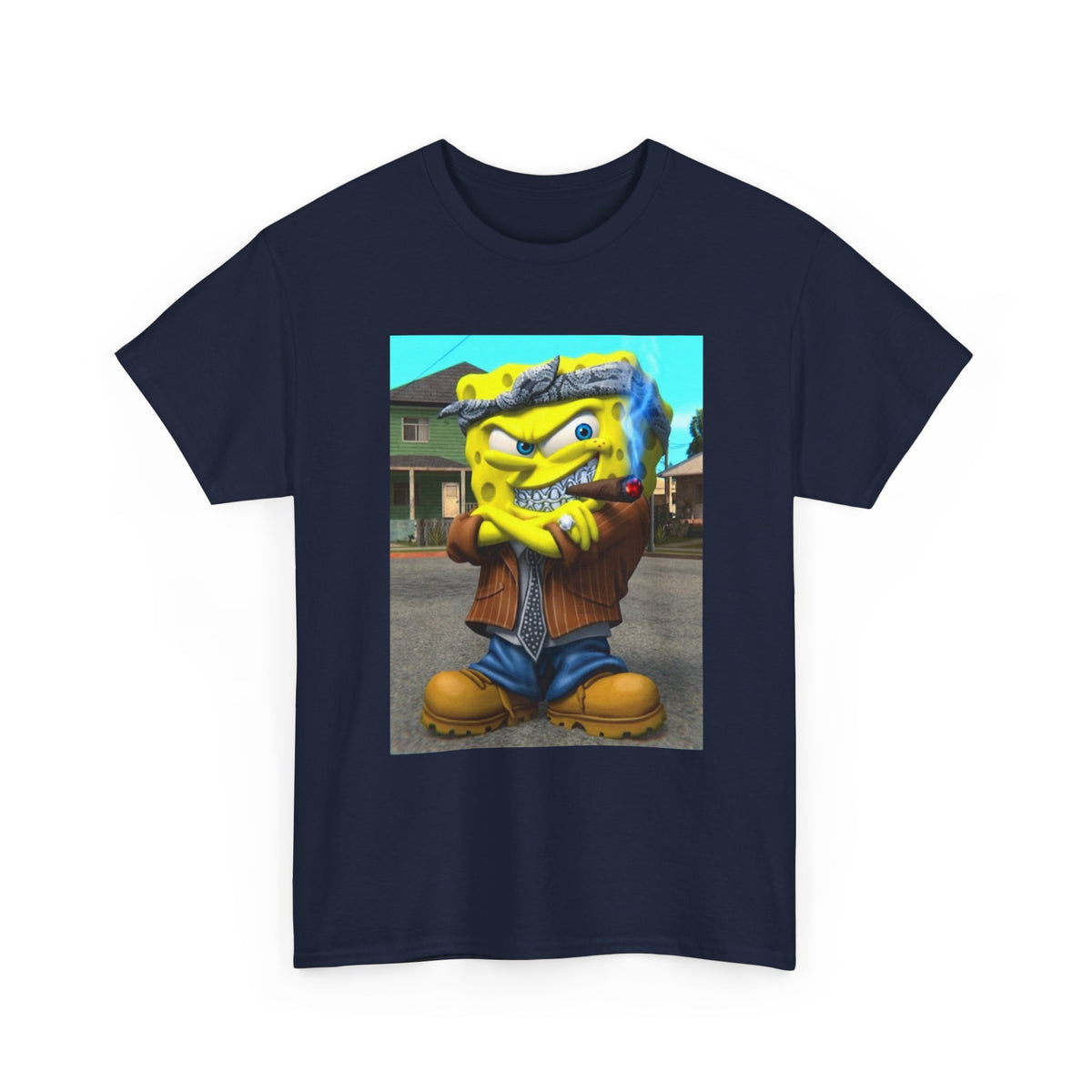 G'd Up SpongeBob Smoking Cigar Tee