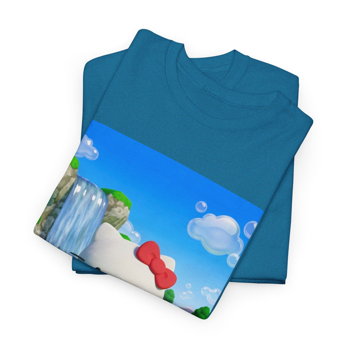 Kitty Flips The Bird Waterfall Tee