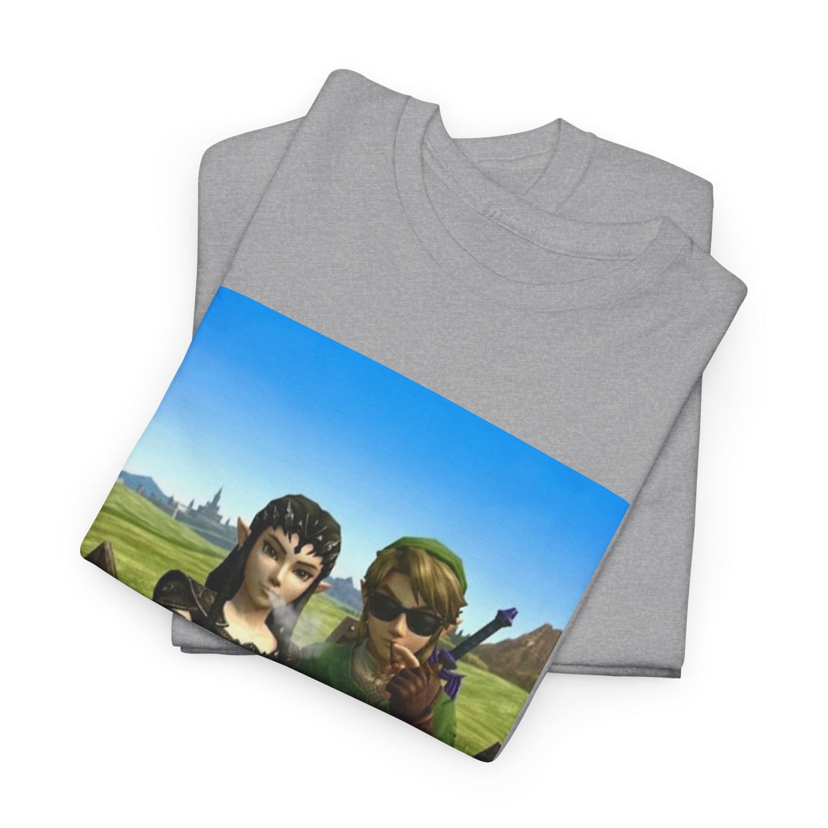 Link And Midna Smoking Blunts Tee