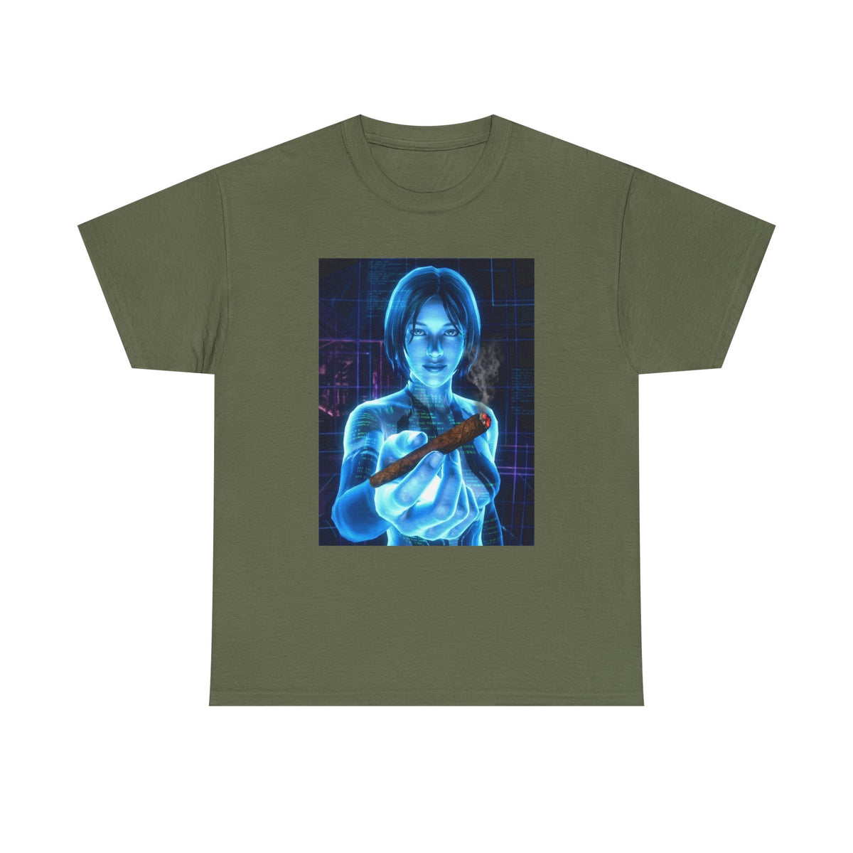 Holographic AI Offering You A Blunt Tee