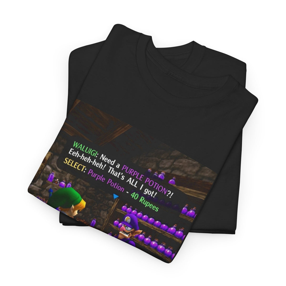 Waluigi Sells Purple Potions To Link