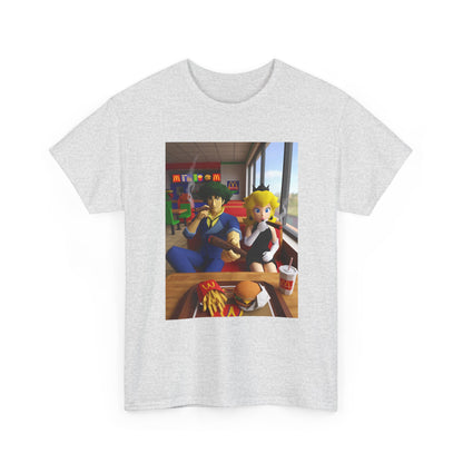 Spike and Peach Smoking Fast Food Tee