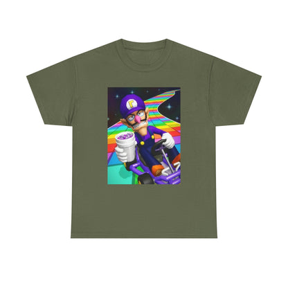 Waluigi Karting With Purple Drank Tee