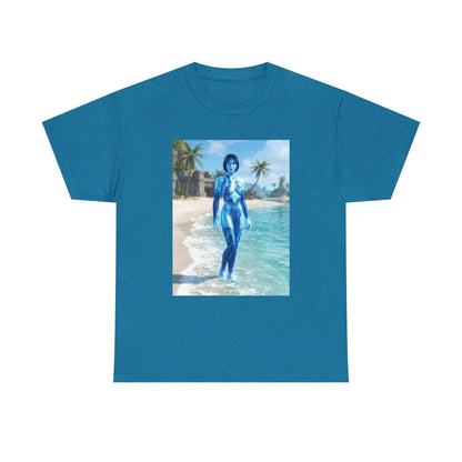 Cortana On Tropical Beach Tee