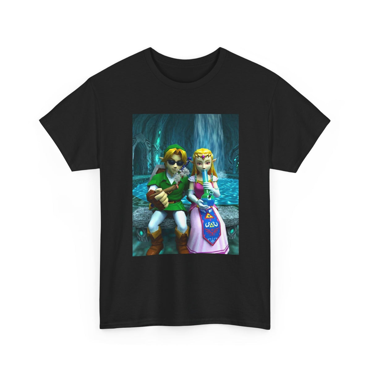 Link And Zelda Hitting The Stash