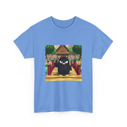 Grumpy Black Bird Flipping Off Tee
