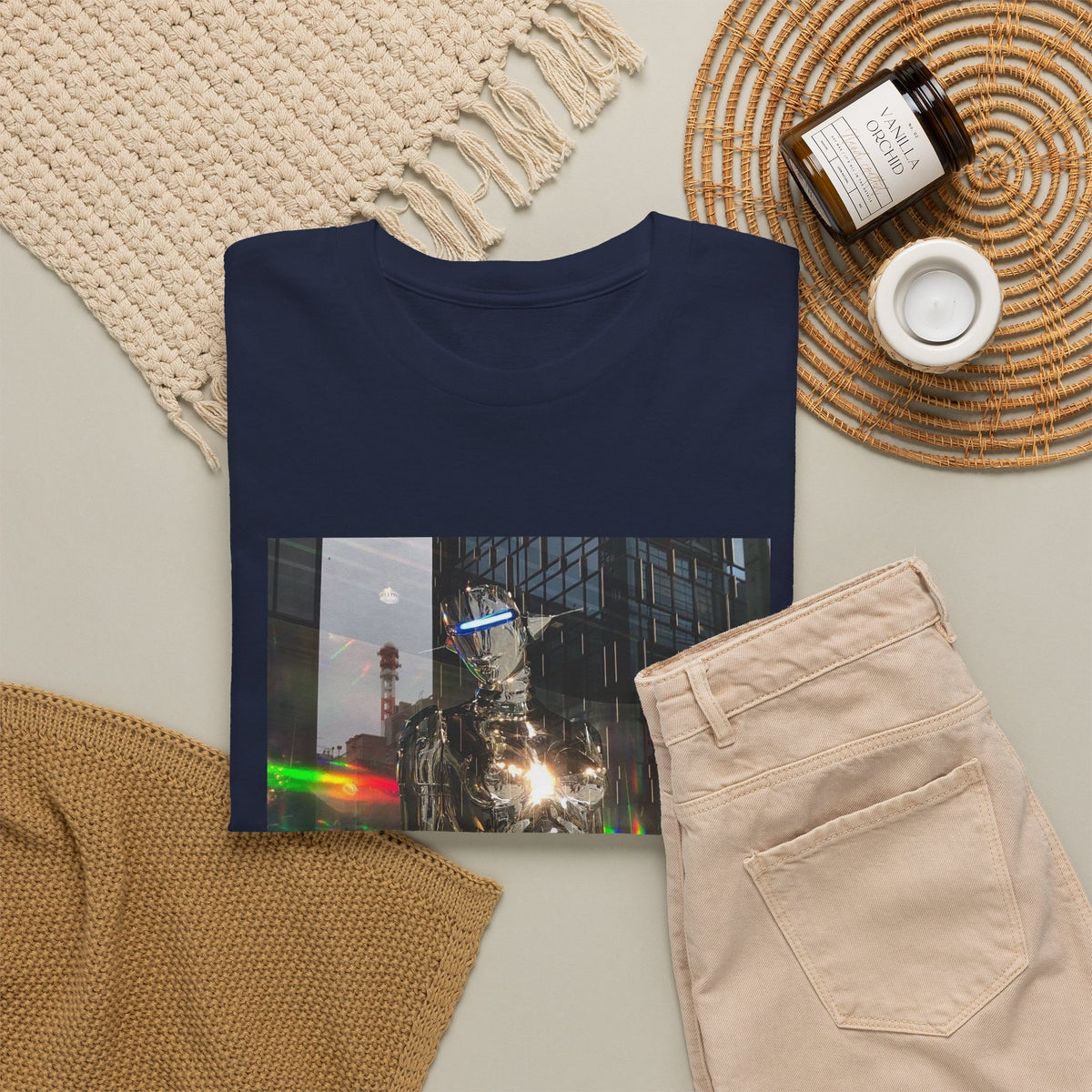 Neon Ember Flow Graphic Tee