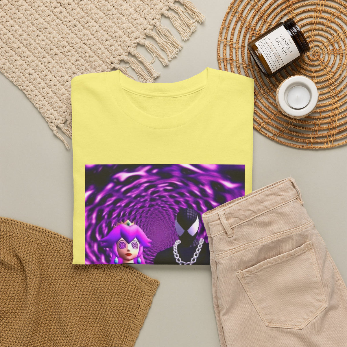 Hypnotized Peach & Sipping Spidey Tee