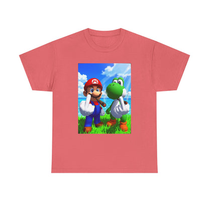 Mario And Yoshi Flip The Bird