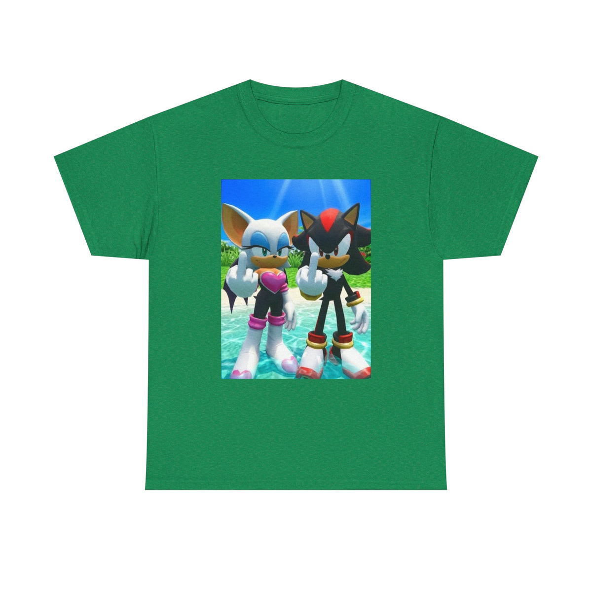 Rouge And Shadow Flipping The Bird Tee (Design 4)
