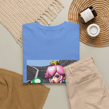 Goth Peach Holding A Green Mushroom Tee