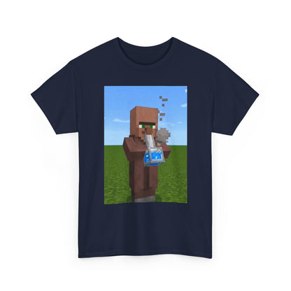 Villager Enjoying A Blocky Bong Hit