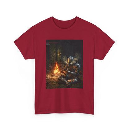 Armored Knight Smoking Bong By Bonfire