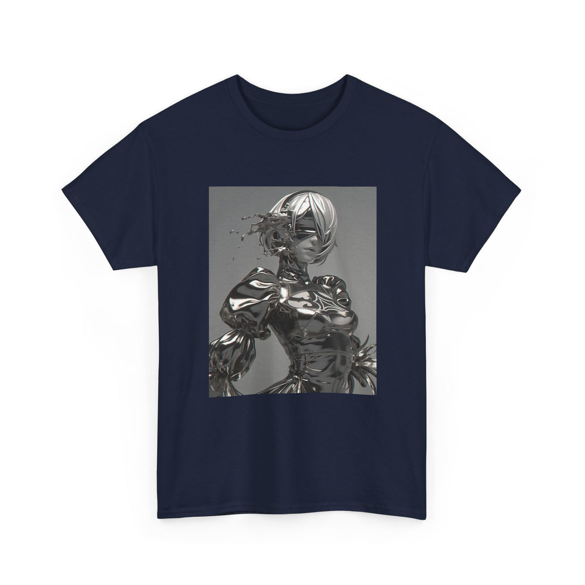 Liquid Chrome Abstract Tee