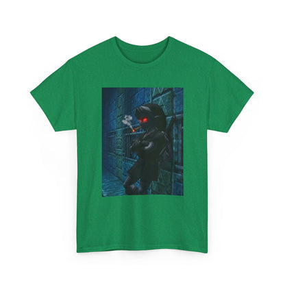 Dark Elf Smoking Blunt In Dungeon Tee