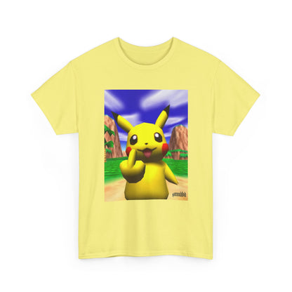 Pikachu Giving The Finger On An N64 Island