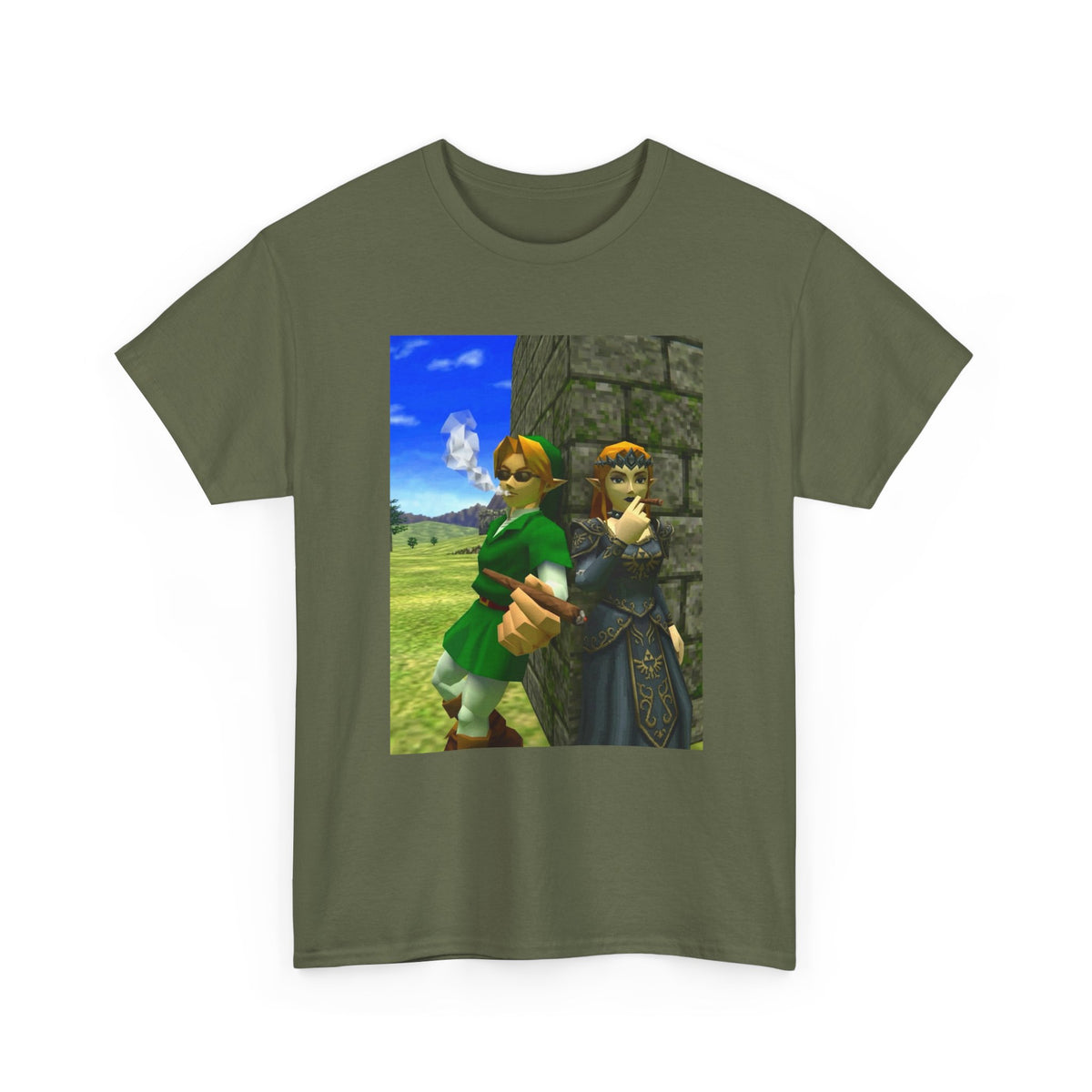 Link And Zelda Smoke Blunts Tee