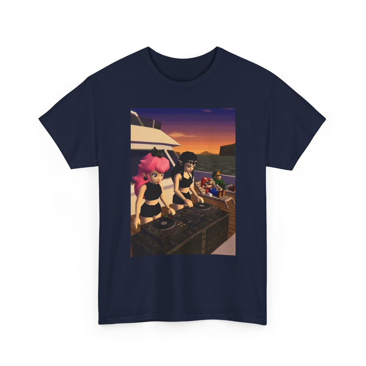 N64 Waifus DJ Yacht Party Tee