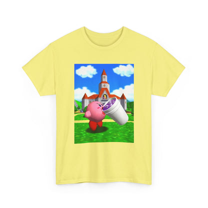 Kirby Sipping Lean At Peach's Castle