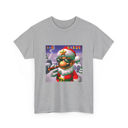 Cool Mario Santa Smoking Cigar Tee