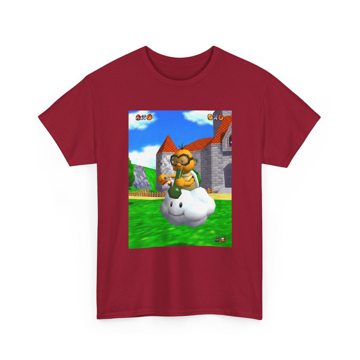 Lakitu Enjoying A Hit On Lakitu's Cloud