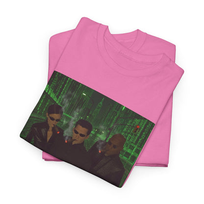 Neo, Trinity, Morpheus Smoking In The Matrix