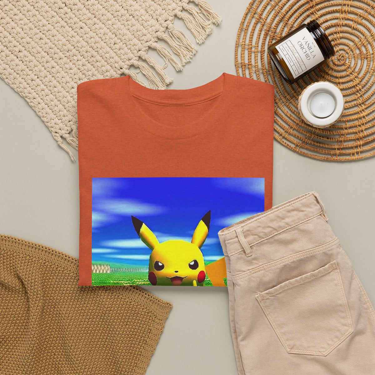Pikachu Giving The Finger On A Bench