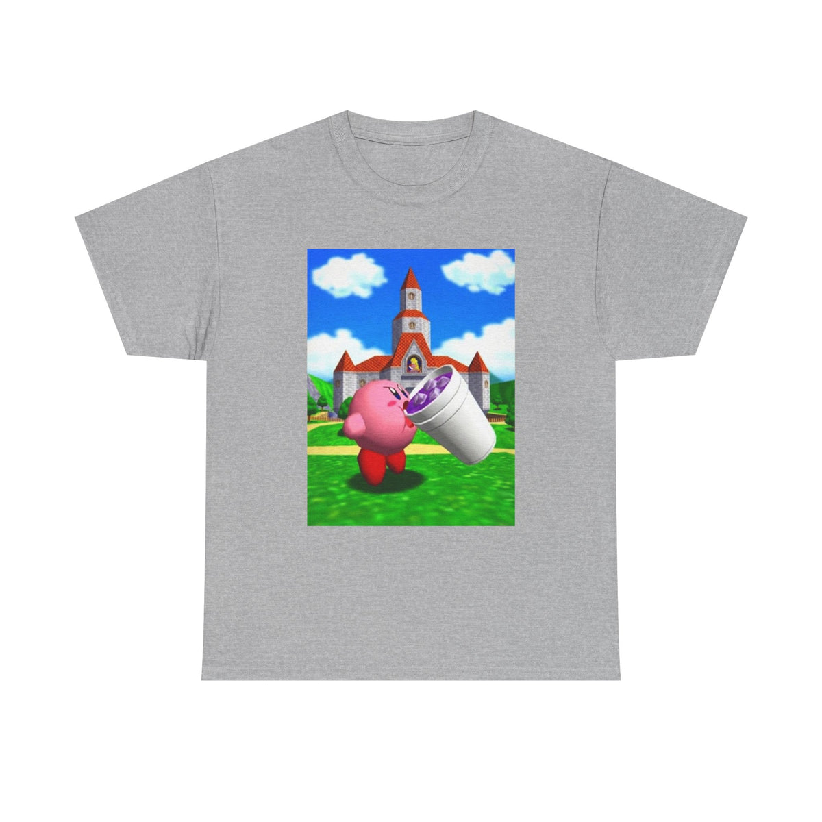 Kirby Sipping Lean At Peach's Castle