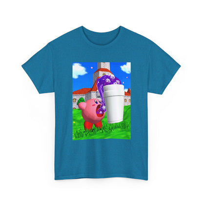 Kirby Sipping Lean In Mushroom Kingdom Tee