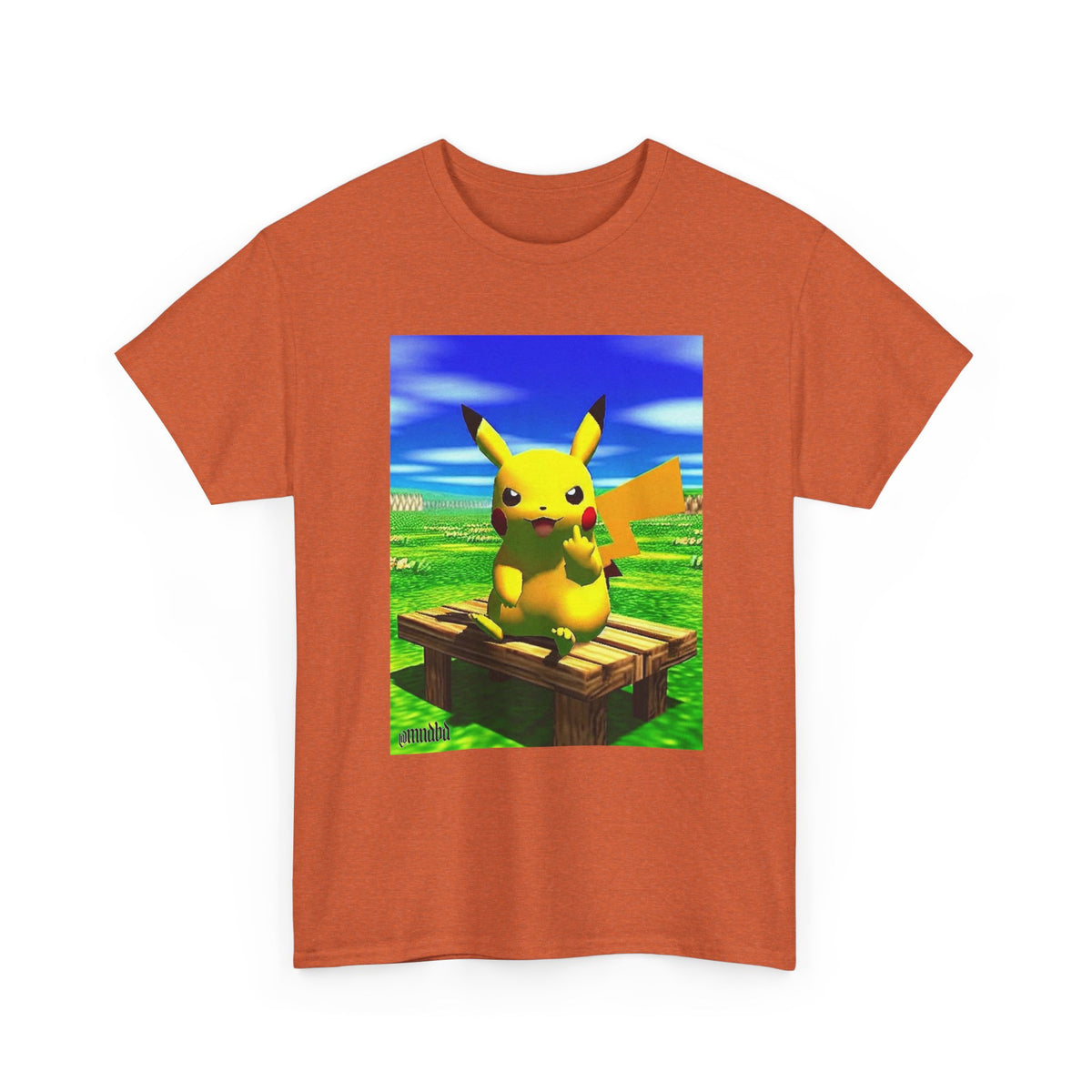 Pikachu Giving The Finger On A Bench