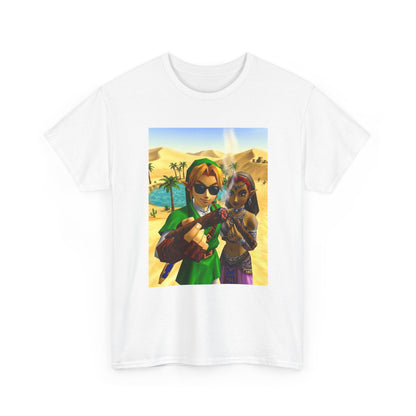 Link And Nabooru Smoking In Desert Tee
