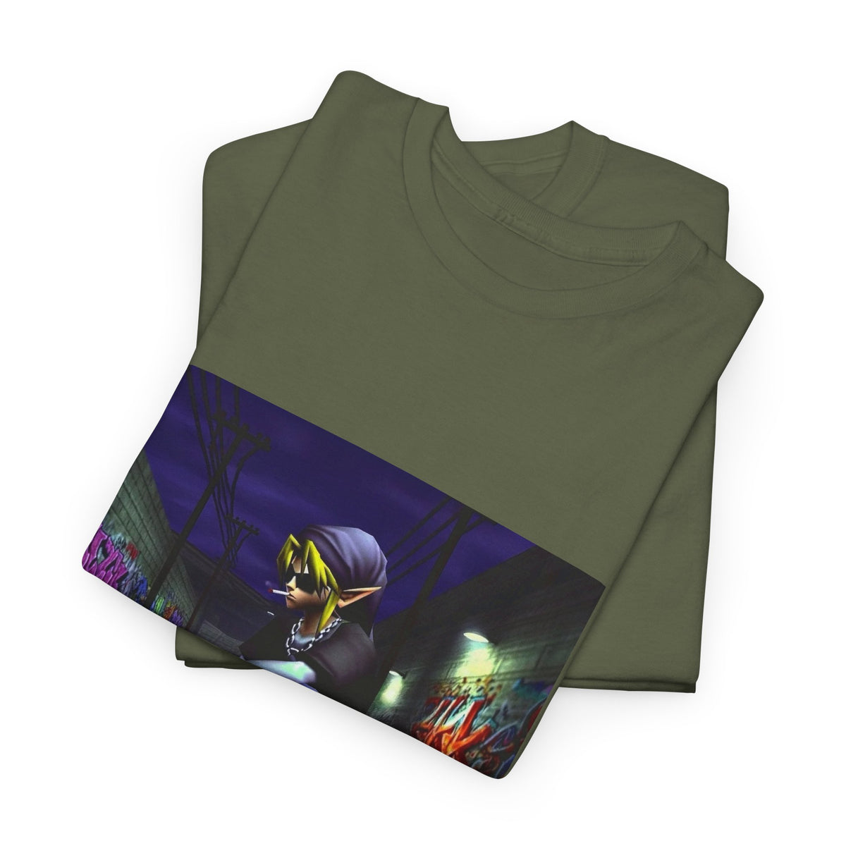 Edgy Link Skater Smoking Alley Tee