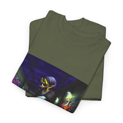 Edgy Link Skater Smoking Alley Tee