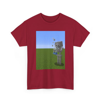 Minecraft Skeleton Taking A Hit Tee