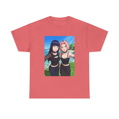 Goth Hinata and Sakura Beach Selfie