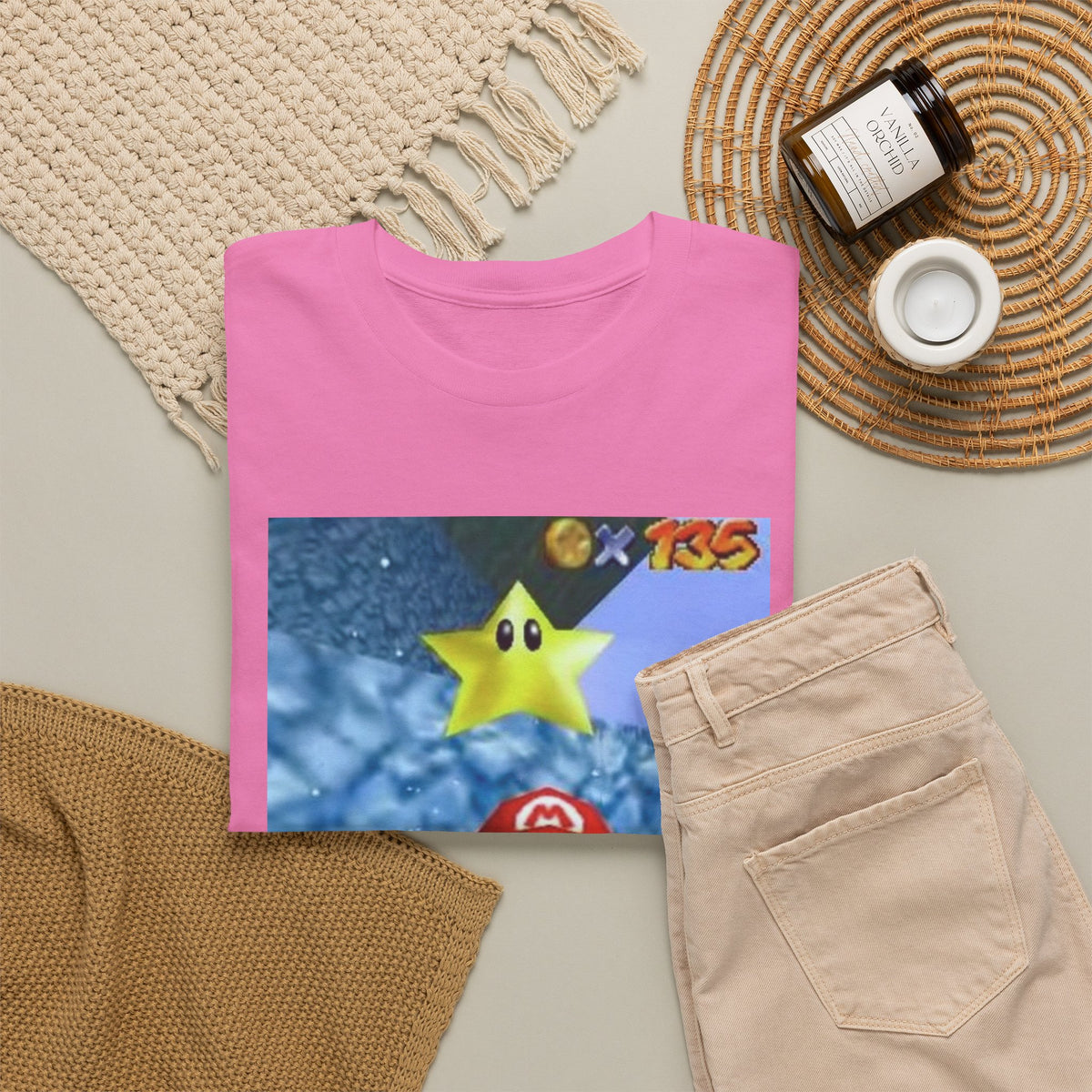 Mario Flips The Bird In Icy World Tee