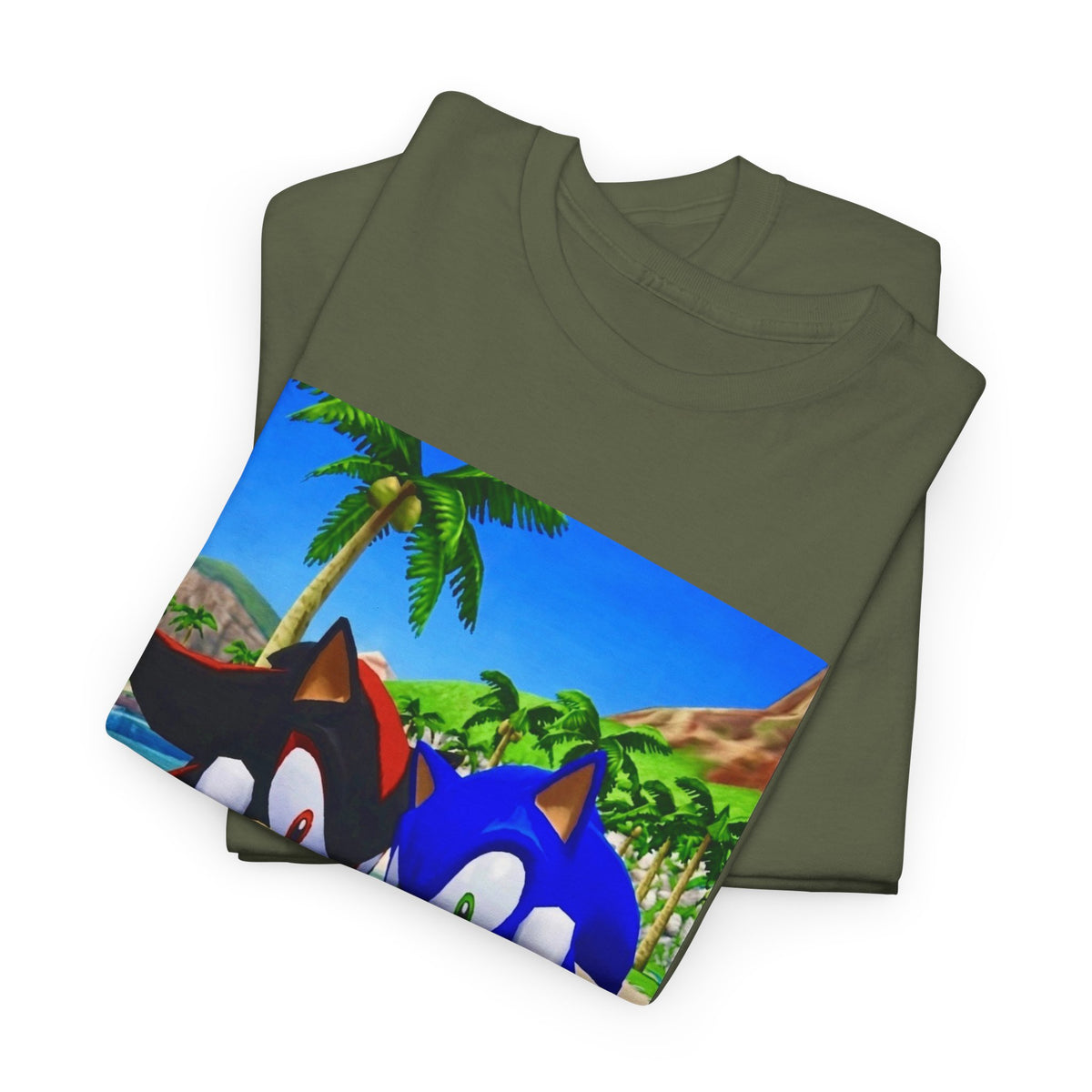 Sonic And Shadow Flipping The Bird Tee