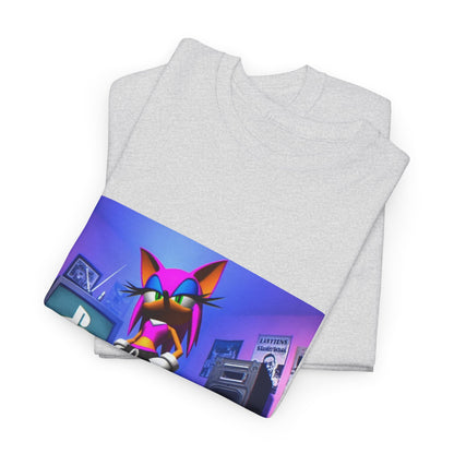 Pink Sonic-Style Character In Y2K Drip
