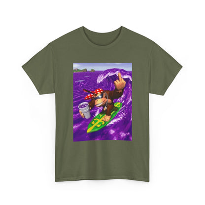 Diddy Kong Surfing Purple Wave Tee