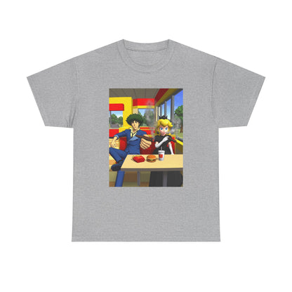 Spike Spiegel And Dark Peach Chilling Tee