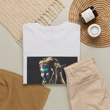 Iridescent Elven Warrior Princess Chrome Tee