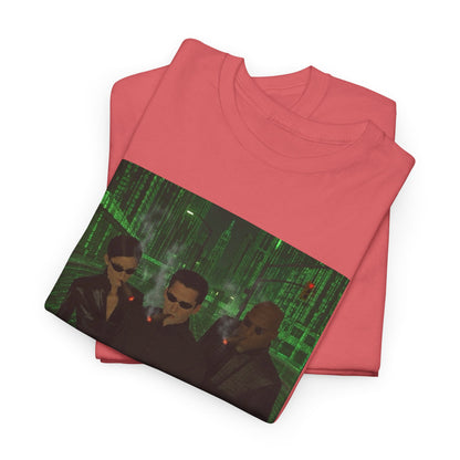 Neo, Trinity, Morpheus Smoking In The Matrix