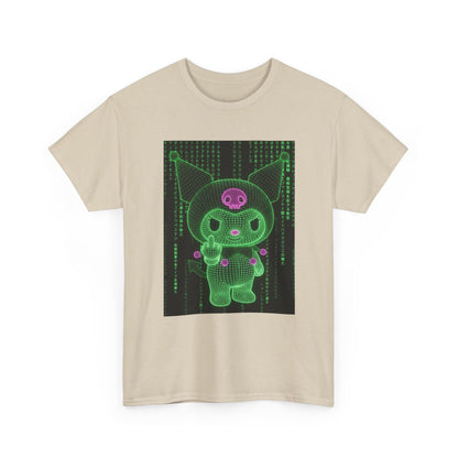 Wireframe Kuromi Flipping The Bird Tee