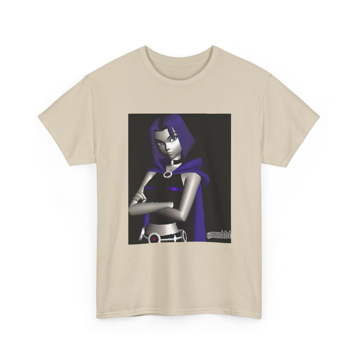 Pixelated Raven Standing Arms Crossed Tee