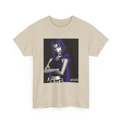 Pixelated Raven Standing Arms Crossed Tee
