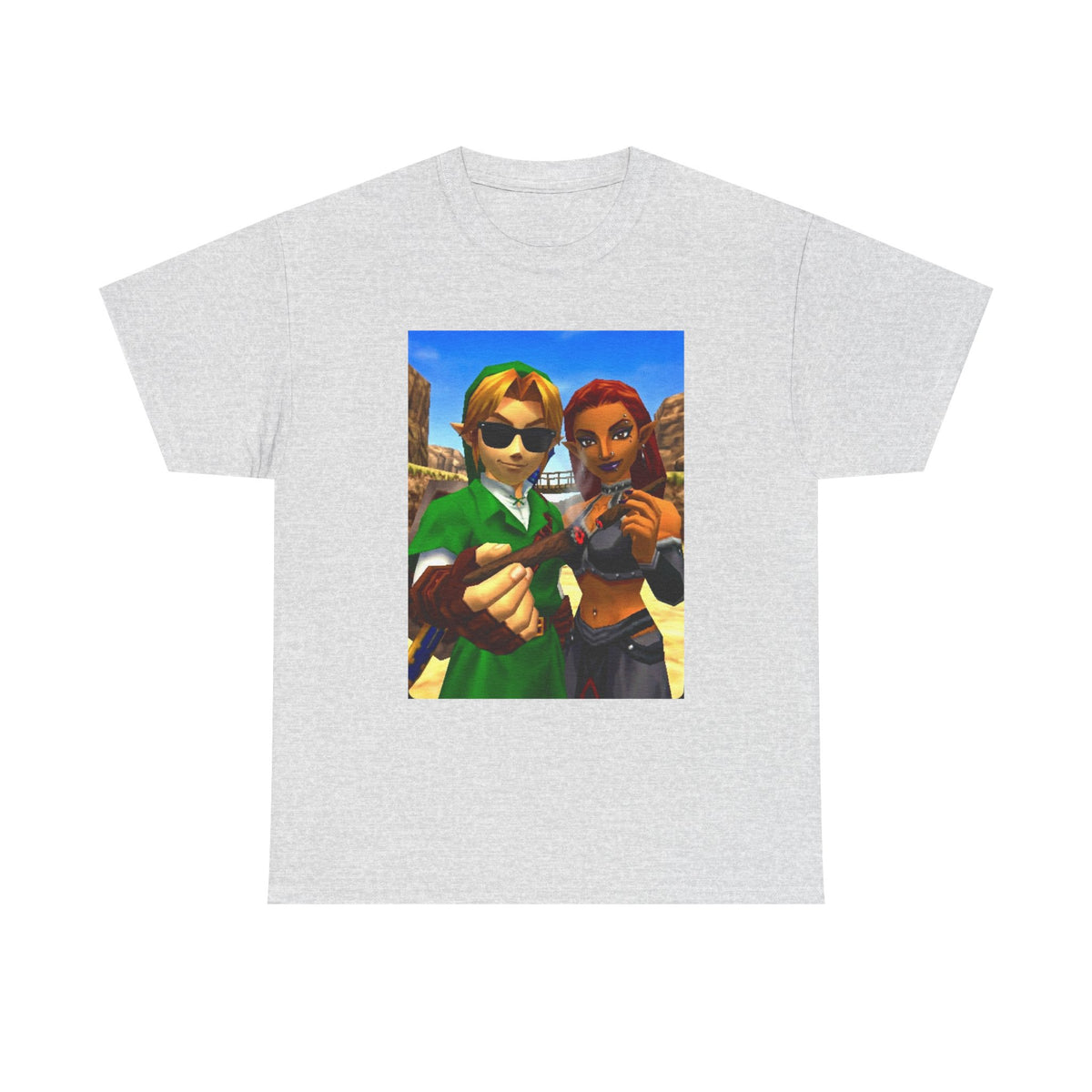 Link And Gerudo Blazing Out West Tee